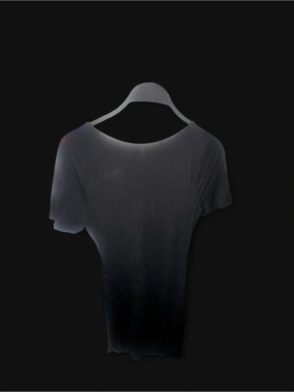 Women’s Black Twist-Front Short Sleeve Top Dress
